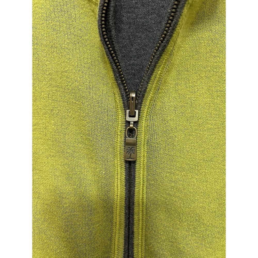 Tommy Bahama Men XXL 1/4 Zip Pullover Sweatshirt Green P2P 27 Mock Neck Ribbed - Picture 4 of 5